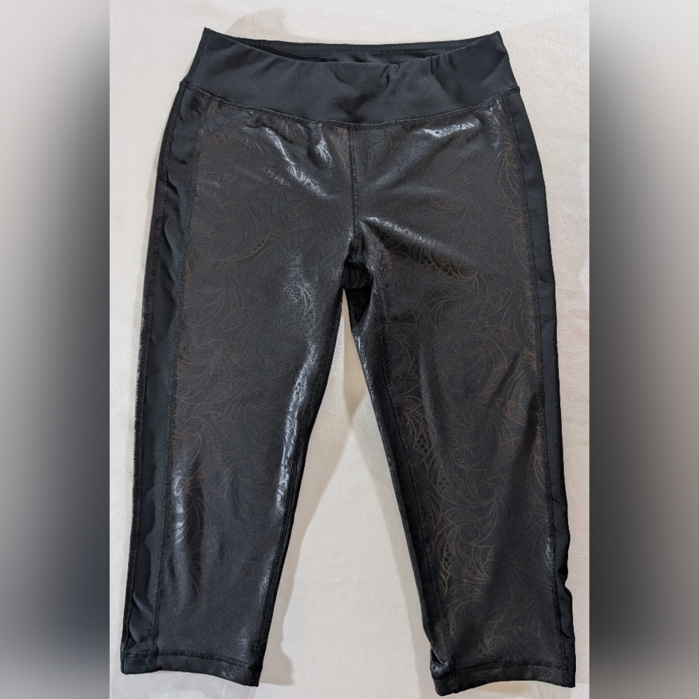 Ki Pro Performance Yoga Capri Leggings Pants Womens Medium Black